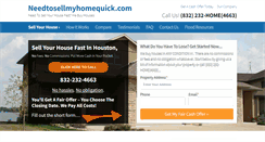 Desktop Screenshot of needtosellmyhomequick.com