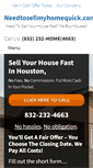 Mobile Screenshot of needtosellmyhomequick.com